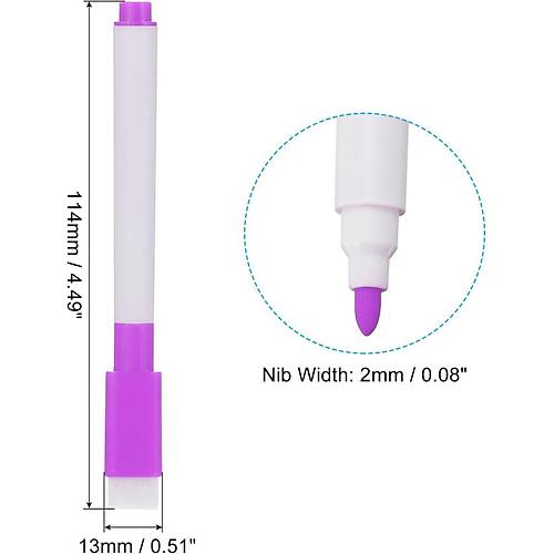 M�knat�sl� Tahta Kalemi, Silinebilir, Ak�ll� Beyaz Tahta Kalemi, Mor Renk