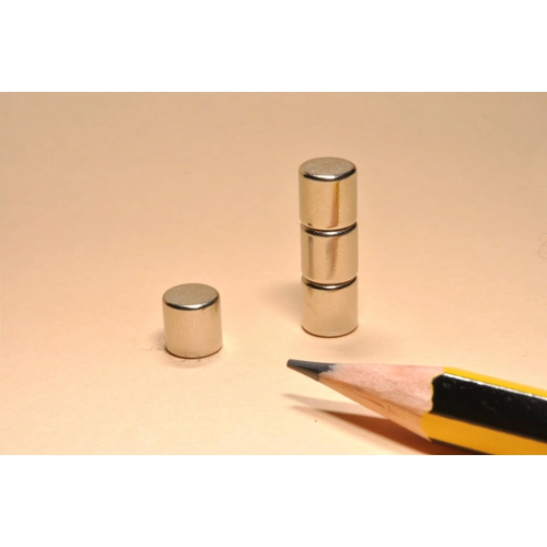 6x6 mm, Yuvarlak Neodyum Mknats, Gl Magnet, (ap: 6 mm, Kalnlk: 6 mm)