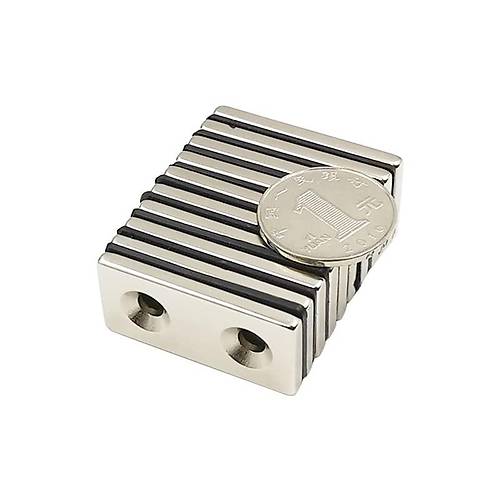 40x20x5 mm, Keli, ki Haval, Neodyum Mknats, Gl Magnet, (Boy:40mm, En:20mm, Kalnlk:5mm)