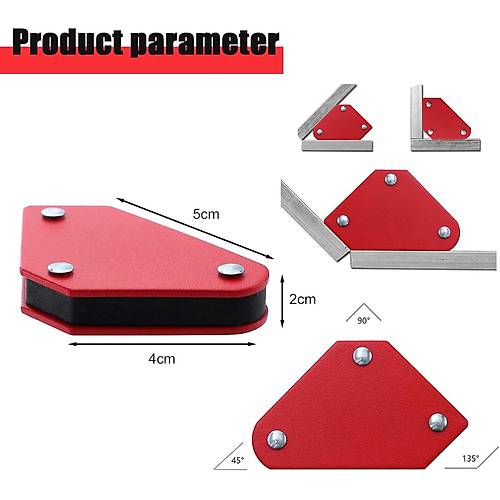 4'l� Set M�kna�sl� Manyetik G�nye,  A��l� Kaynak Tutucu M�knat�s