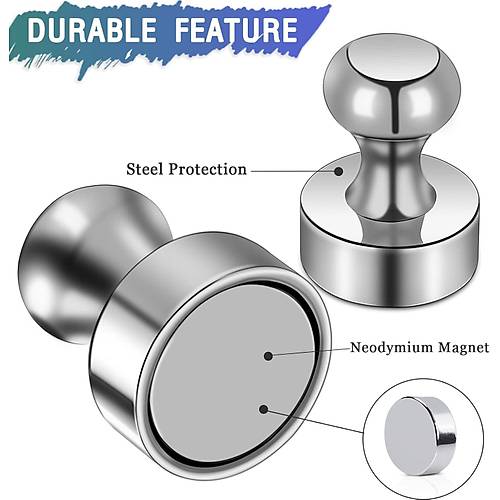 PM12 Metal Kapl� Pano M�knat�s� ,G��l� Neodyum M�knat�s Buzdolab� Magnet Foto�raf Ka��t Tutucu