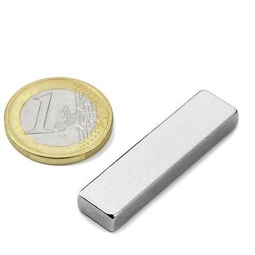 50x10x5 mm, Keli Neodyum Mknats, Gl Magnet, (Boy:50mm, En:10mm, Kalnlk:5mm)