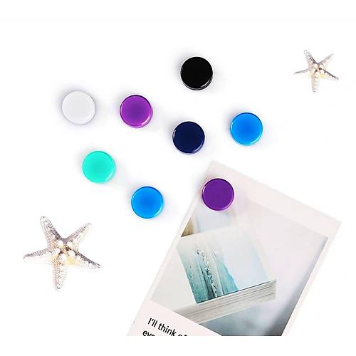 20mm Renkli Pano M�knat�s�, Ferrit M�knat�s, Levha Magneti