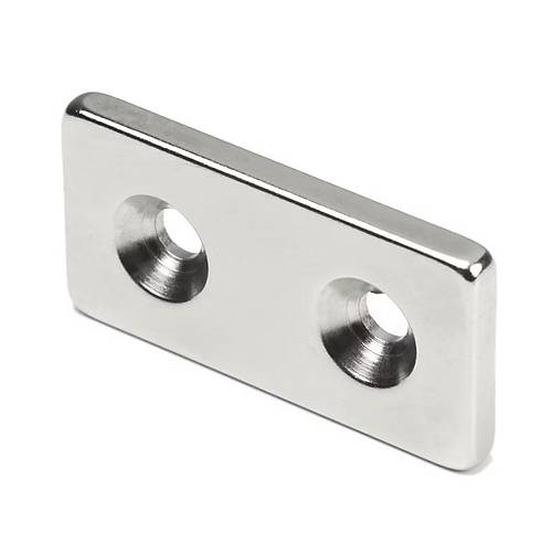 40x20x5 mm, Keli, ki Haval, Neodyum Mknats, Gl Magnet, (Boy:40mm, En:20mm, Kalnlk:5mm)