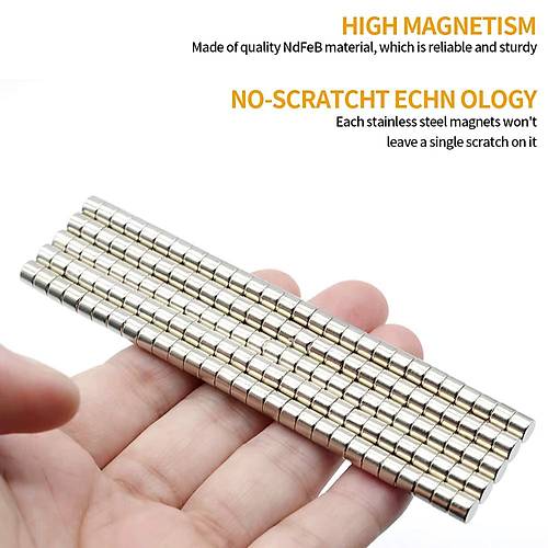 5x4 mm, Yuvarlak Neodyum M�knat�s, G��l� Magnet, (�ap: 5 mm, Kal�nl�k: 4 mm)