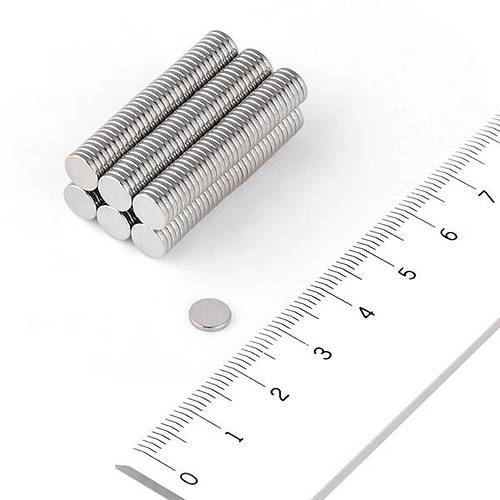 6x1,5 mm, Yuvarlak Neodyum M�knat�s, G��l� Magnet, (�ap: 6 mm, Kal�nl�k: 1,5 mm)