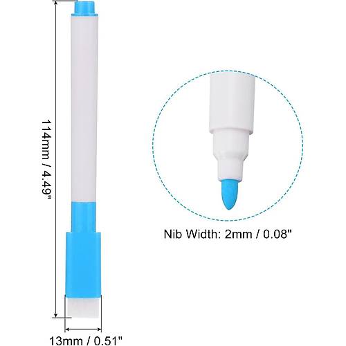 M�knat�sl� Tahta Kalemi, Silinebilir, Ak�ll� Beyaz Tahta Kalemi, A��k Mavi Renk