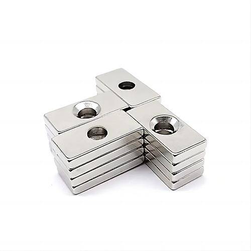 20x10x5 mm, Keli, Haval, Neodyum Mknats, Gl Magnet, (Boy:20mm, En:10mm, Kalnlk:5mm)