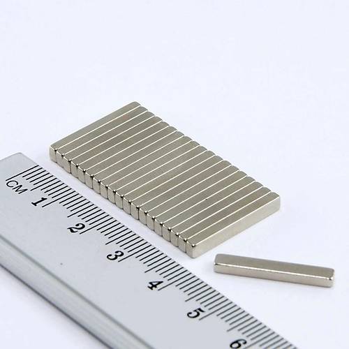 20x3x2 mm, K��eli Neodyum M�knat�s, G��l� Magnet, (Boy:20mm, En:3mm, Kal�nl�k:2mm)