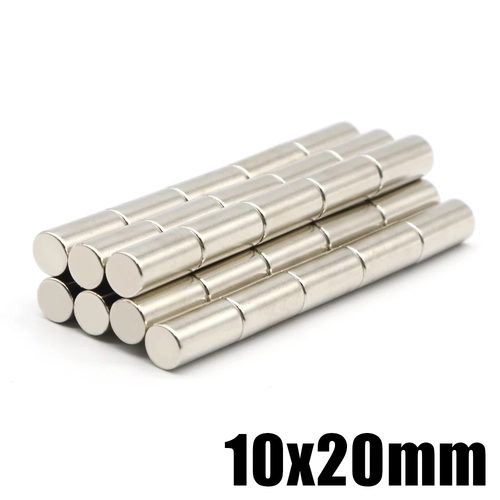 10x20 mm, Yuvarlak Neodyum Mıknatıs, Güçlü Magnet, (Çap: 10 mm, Kalınlık: 20 mm)