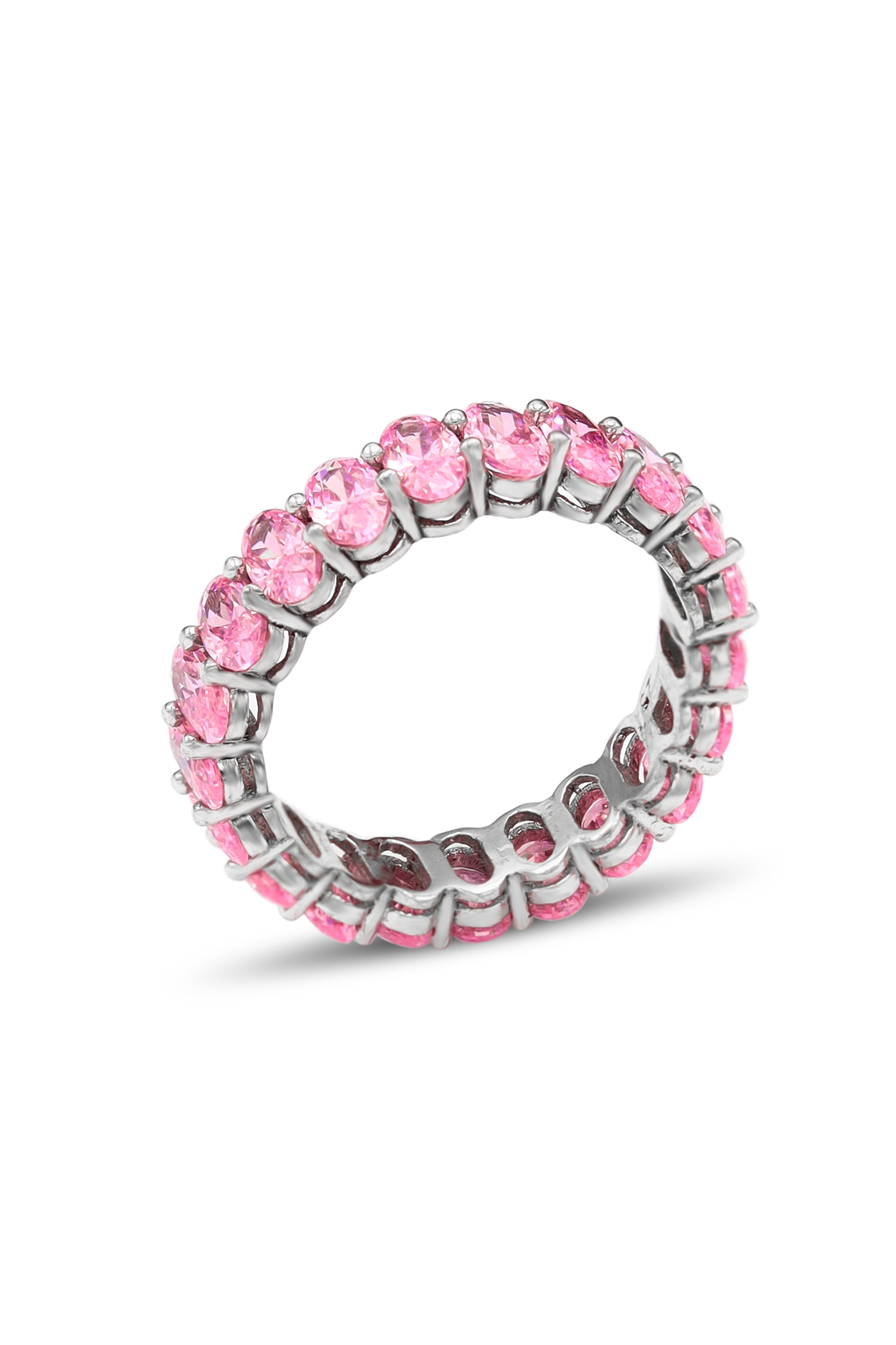 Tamtur Model Pembe Kuvars Taşlı Kadın Gümüş Yüzük 201020492