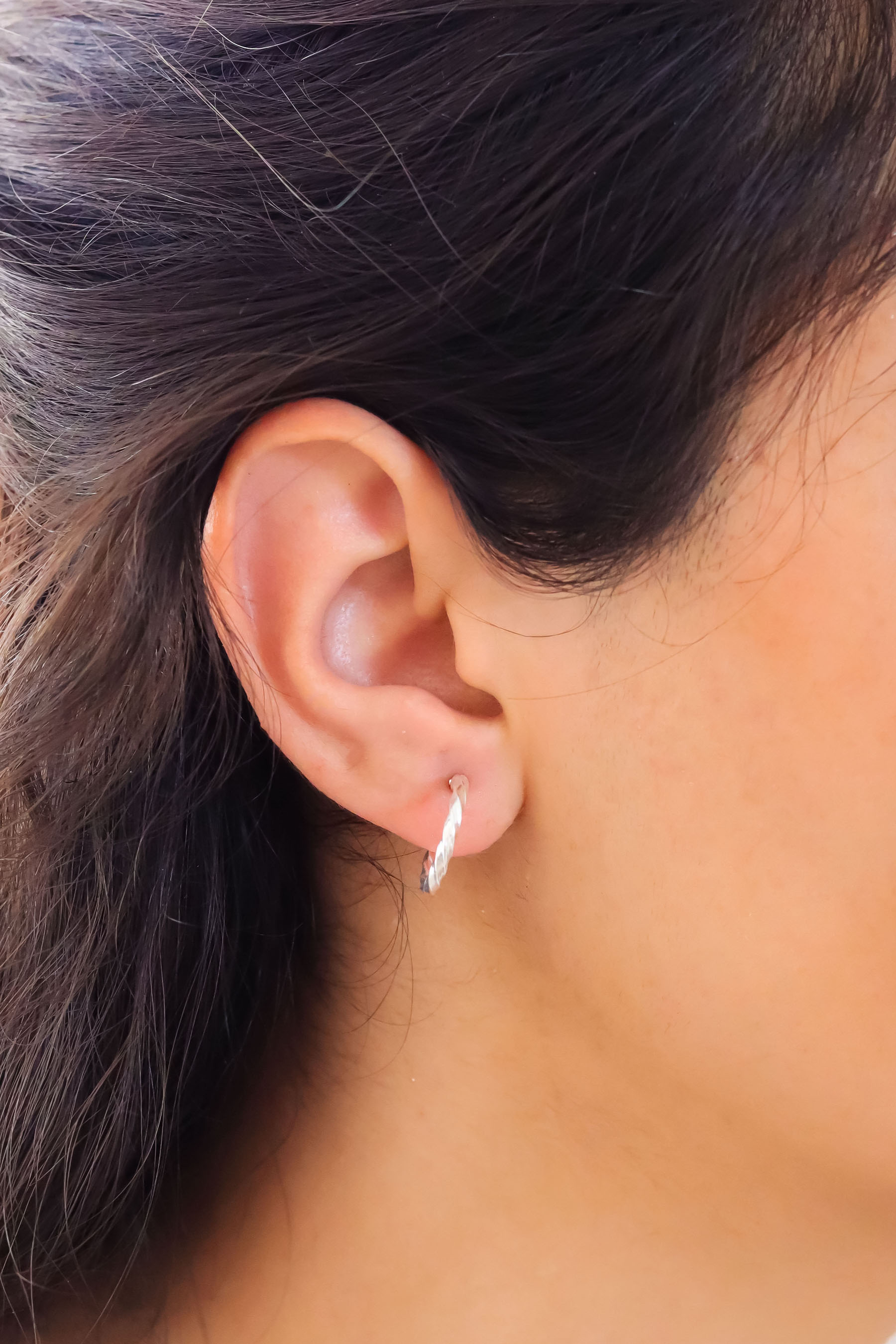 Dorika Model Halka Gümüş Kadın Küpe 16 mm 201020851