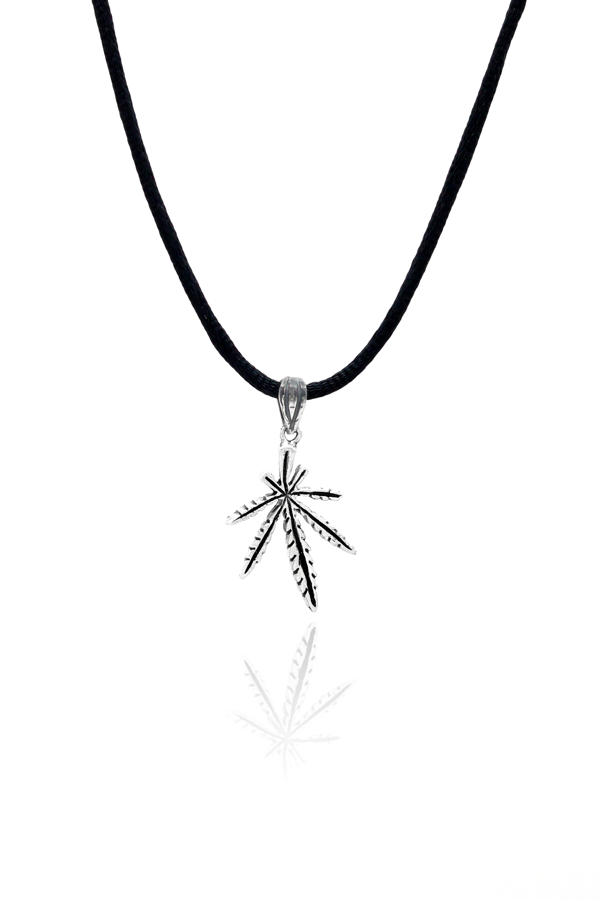Yaprak Tasarım 925 Ayar Gümüş Kolyesi Unisex  201020250