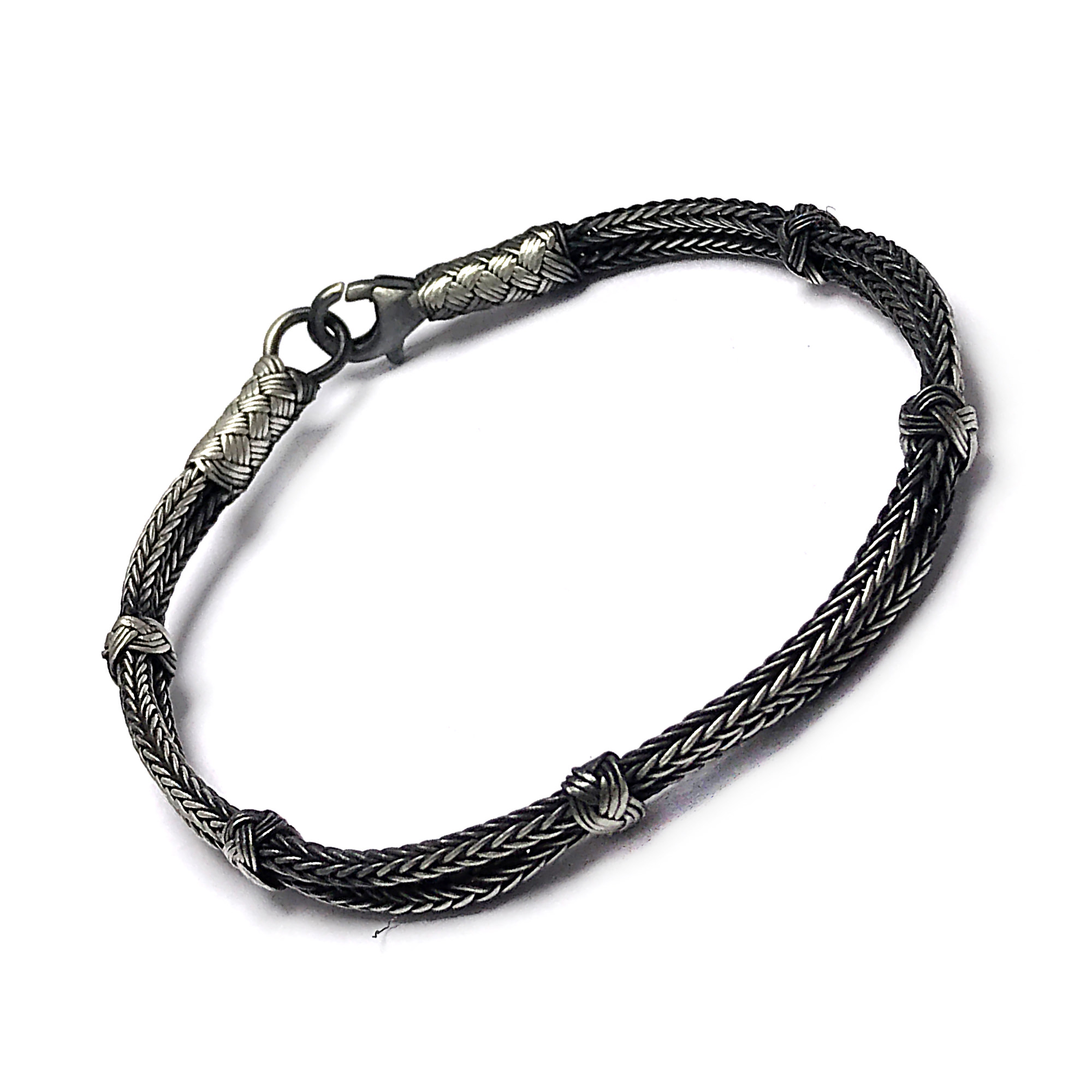 1000 Ayar Kazaziye Gümüş Bileklik (Unisex)