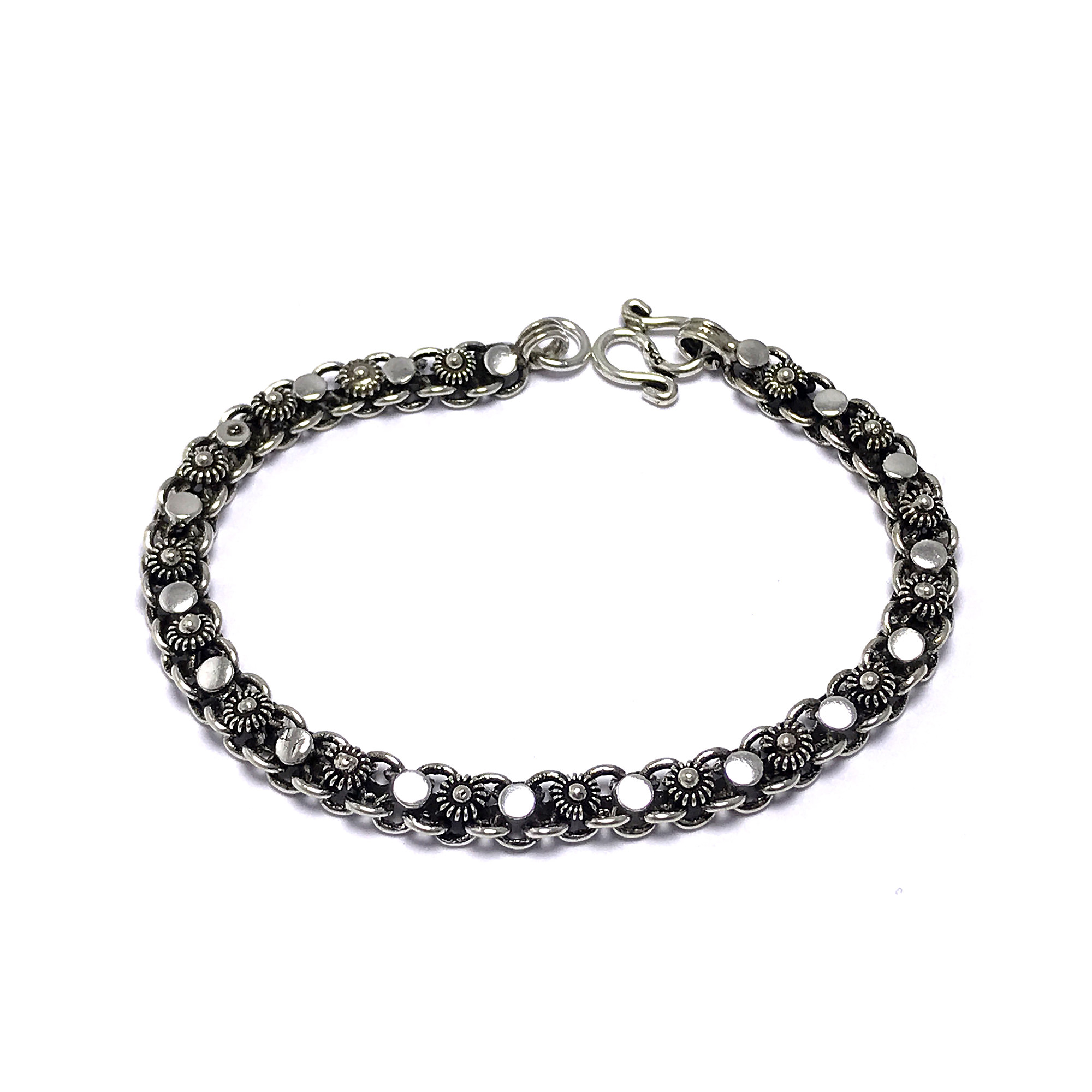 Kişniş Model Unisex 925 Ayar Gümüş Bileklik