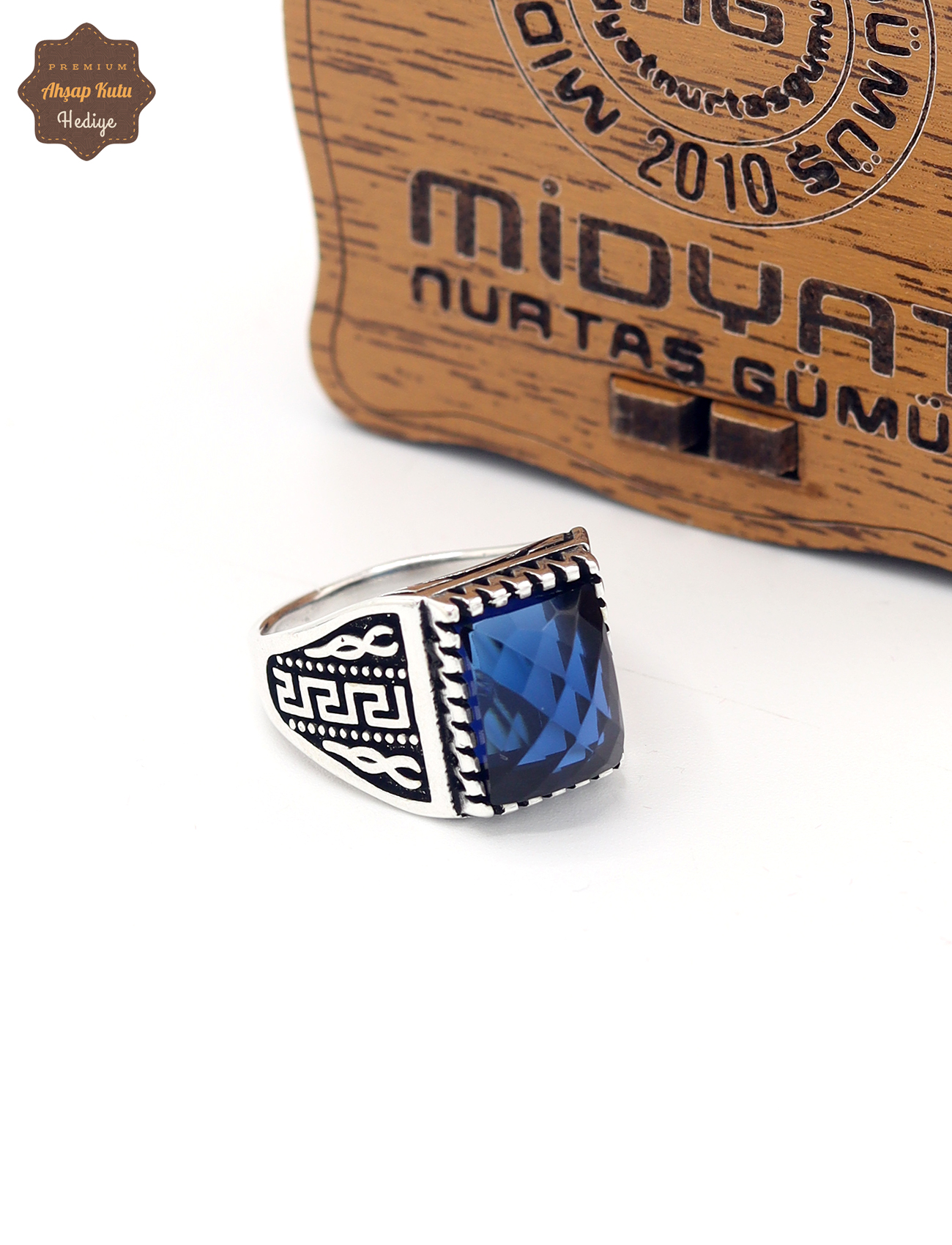 Safir Taşlı Artuklu Model 925 Ayar Gümüş Çocuk Yüzüğü 201025319