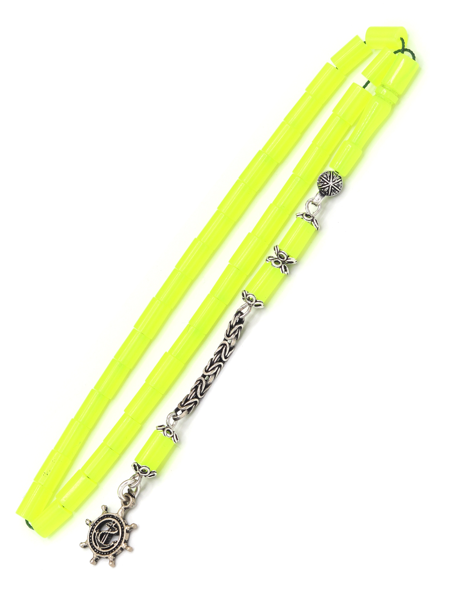 Neon Sarısı Kesme Ateş Kehribar Tesbih 201021713