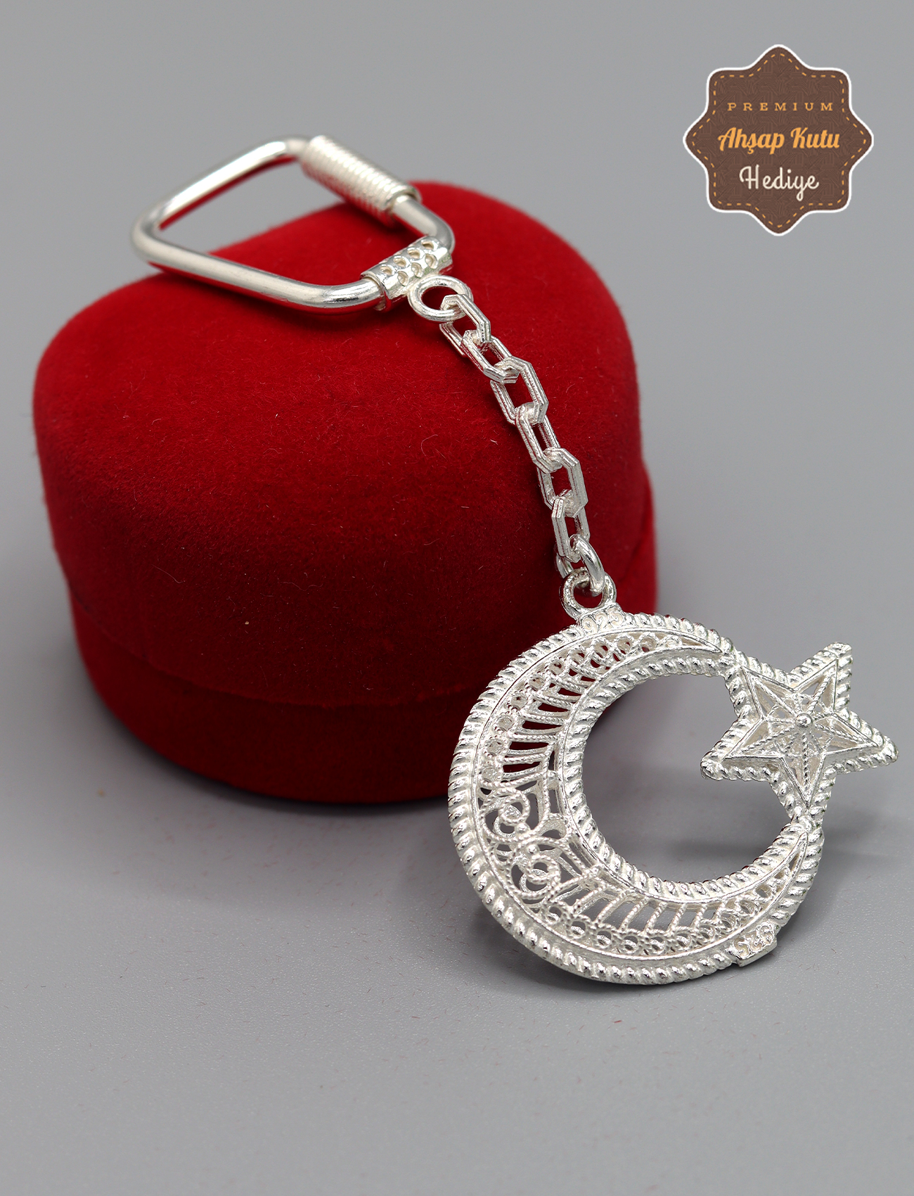 Ayyıldız Model 925 Ayar Gümüş Telkari Anahtarlık 201025150