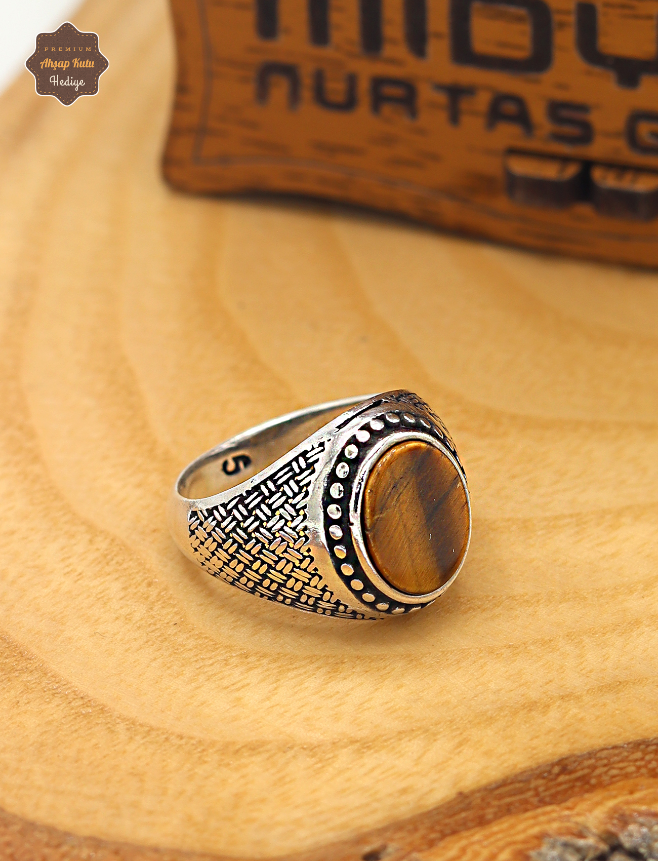 Kaplangözü Taşlı Oval Model 925 Ayar Gümüş Çocuk Yüzüğü 201025304