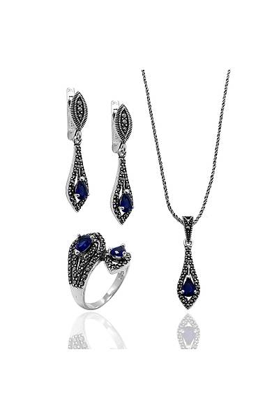 Safir Ta�l� Asur Model Markazit Bayan G�m�� Tak� Seti