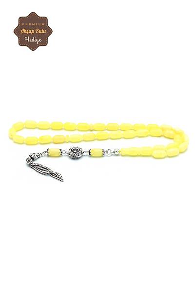 Ay Y�ld�z P�sk�ll� Kaps�l Kesim Orijinal Ukrayna Damla Kehribar Tesbih 201024020