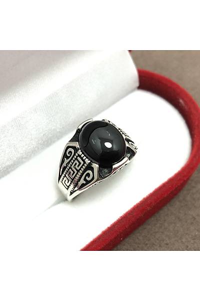 Oniks Tal Babil Model 925 Ayar Erkek Gm Yzk