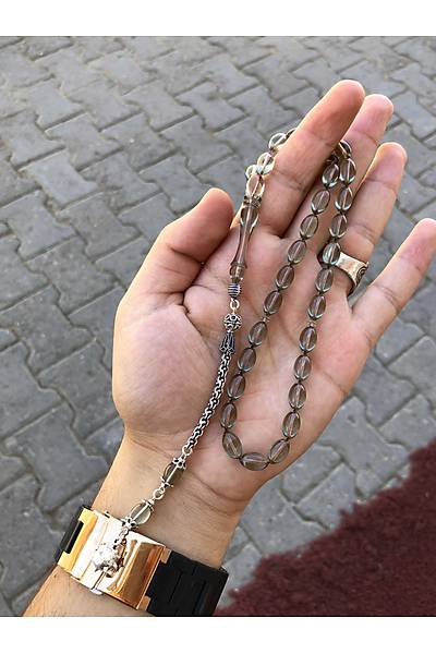 Yumurta Kesim Su Ye�ili Ate� Kehribar Tesbih