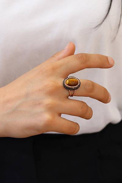 Kaplang�z� ve Swaroski Ta�l� 925 Ayar G�m�� Kad�n Y�z�k 201024531