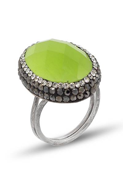 Monalisa ve Swaroski Ta�l� 925 Ayar G�m�� Kad�n Y�z�k 201024472