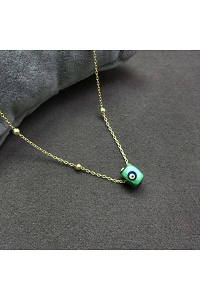 Yeni Toplu Model Nazar Boncuklu Bayan G�m�� Kolye