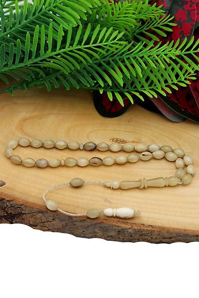 Krem Rengi Ke�i Boynuzu Kemi�i Tesbih 201022397