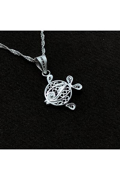 Fish Silver Women's Filigree Necklace