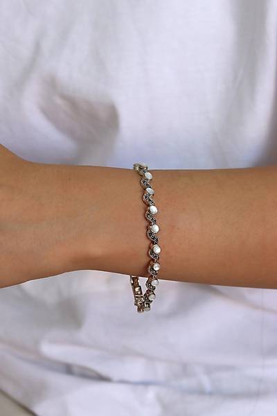 Sedef Ta�l� Sarmal Model Markazit Kad�n G�m�� Bileklik 201024428