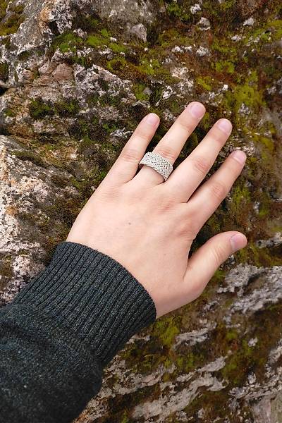 1000 Ayar G�m�� �rme Kazaziye Y�z�k (Unisex)