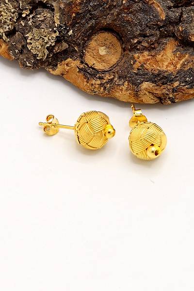 Top Model Alt�n Kaplama 1000 Ayar Kazaziye G�m�� Kad�n K�pe 201024192