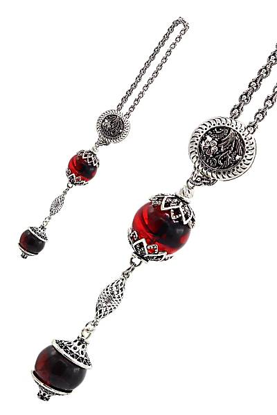 �zel Tasar�m  Kehribar Ta�l� G�m�� Anahtarl�k 201022340