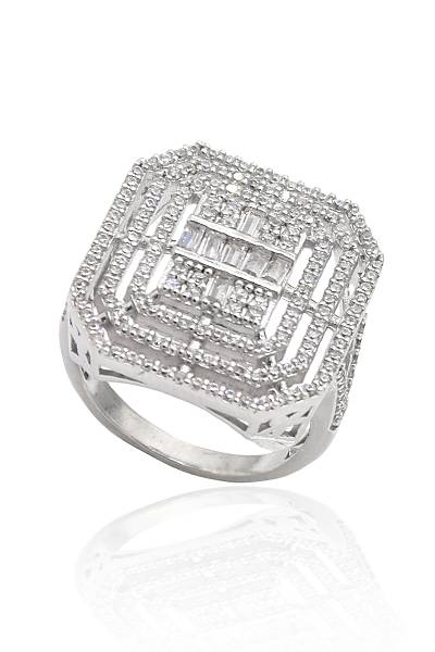 Baget Kesim Zirkon Ta�l� 925 Ayar G�m�� Kad�n Y�z�k 201023130