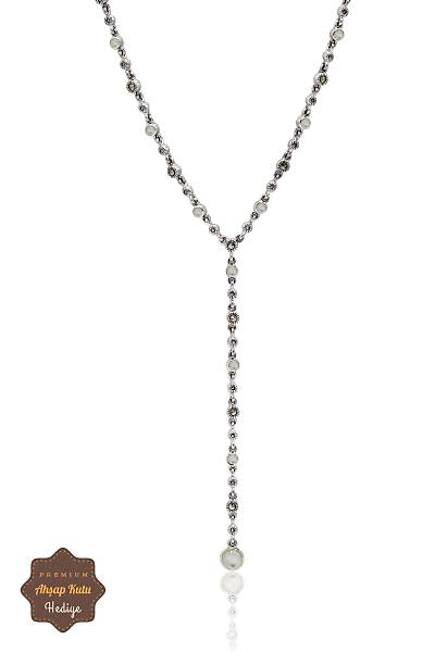 Sedef Ta�l�  Yuvarlak Su Yolu Model Markazit Ta�l� G�m�� Kad�n Gerdanl�k 201024299