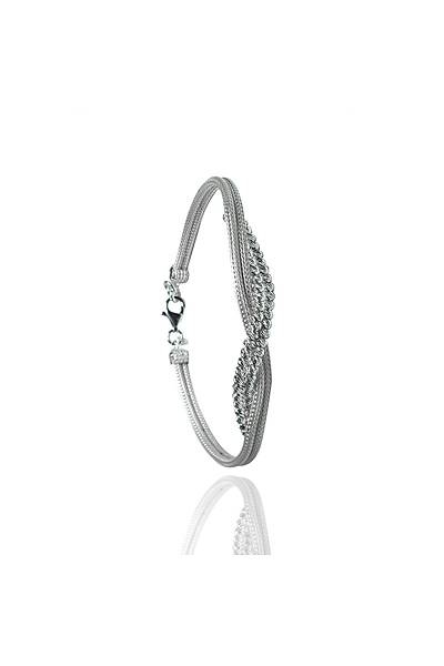 Dorika Model El i�i Gerdanl�kl� G�m�� Tak� Seti (Rodyum Kaplama) 201024249