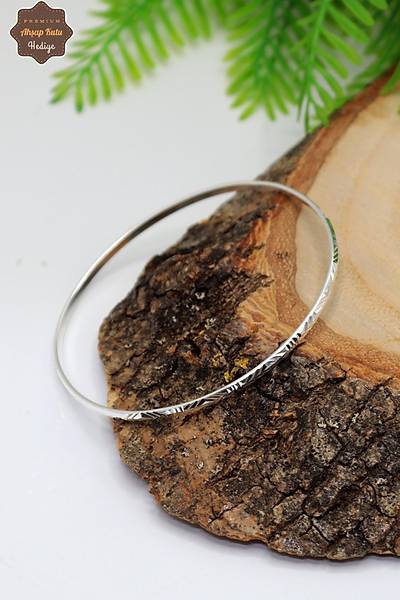 ��lemeli 925 Ayar G�m�� 2'li Set Kad�n Ajda Bilezik 201024562