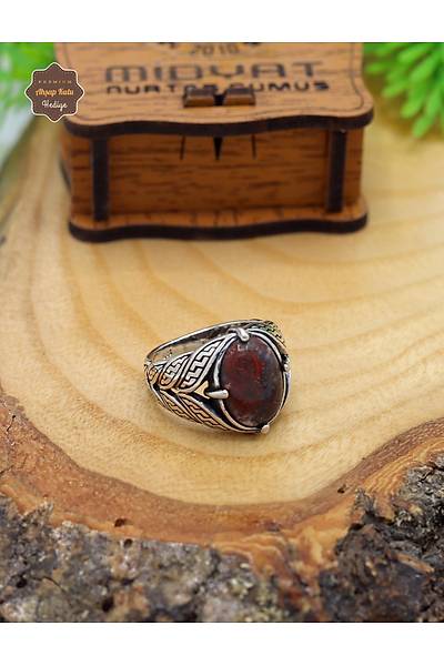 �eroit Ta�� Yaprak Model 925 Ayar G�m�� Erkek Y�z�k 201024815