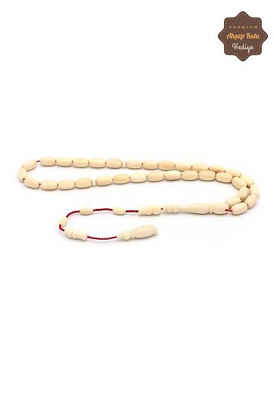 �zel Sistem P�sk�ll� Kesme Orjinal Fil Di�i 9.5 gr Tesbih 201023458