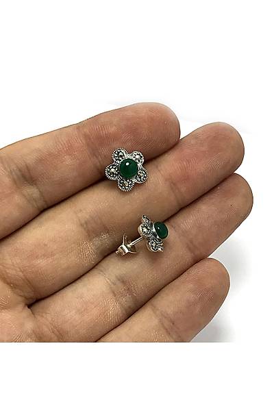 Ye�il Akik Ta�l� �i�ek Model Markazit Bayan G�m�� K�pe