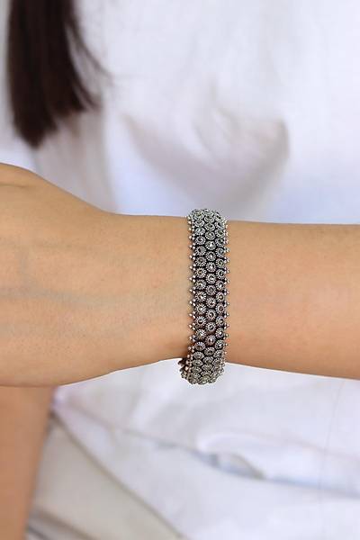 K�rkayak Model Markazit Kad�n G�m�� Bileklik 201024431