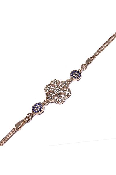 Zirkon Ta�l� Kar Tanesi Model Bayan G�m�� Bileklik