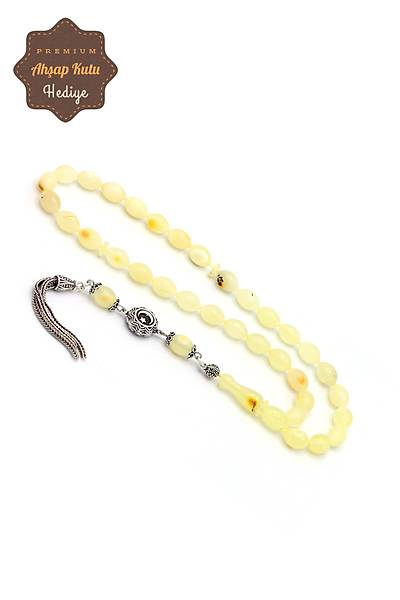 Ayy�ld�z G�m�� P�sk�ll� Arpa Kesim Orijinal Ukrayna Damla Kehribar Tesbih 201024517