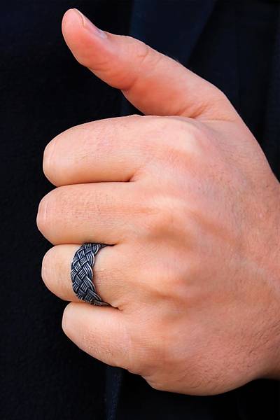 1000 Ayar G�m�� �rme Kazaziye Y�z�k (Unisex)
