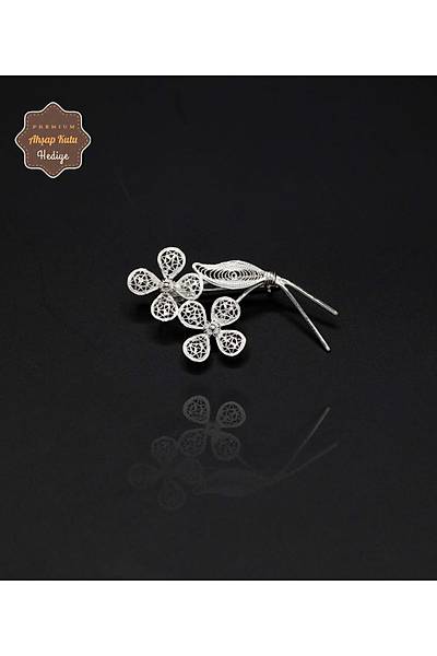 Papatya Demeti Model 925 Ayar G�m�� Saf S�per Telkari Kad�n Bro� 201024630