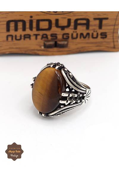 Kaplang�z� Ta�l� S�mer Motifli 925 Ayar G�m�� Erkek Y�z�k 201024920