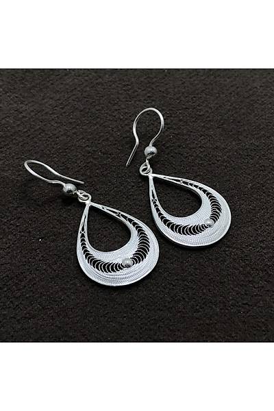 Damla Model Eli��ili�i Telkari G�m�� Bayan K�pe